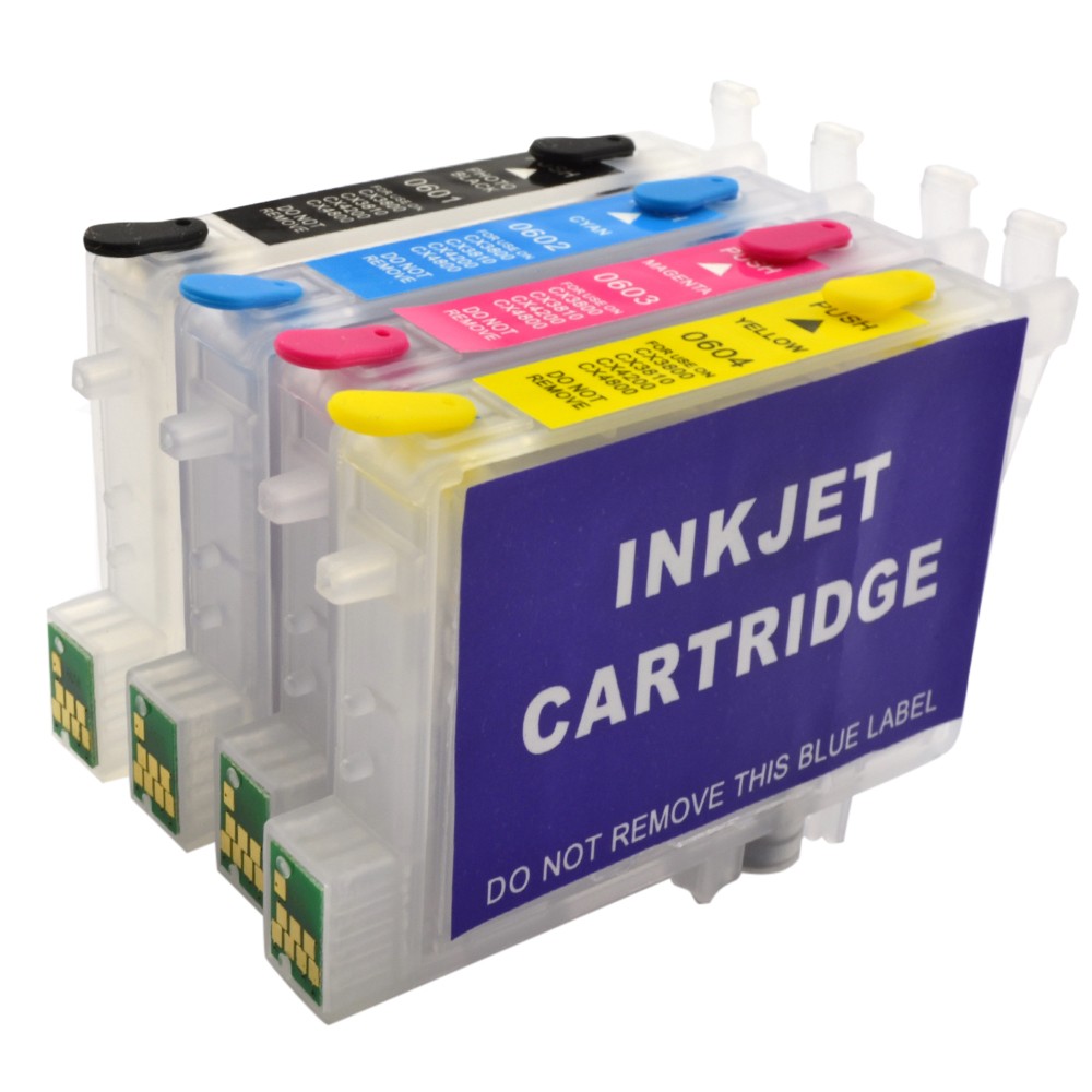 Cartuse reincarcabile T0601, T0602, T0603, T0604 pentru Epson - imagine 4